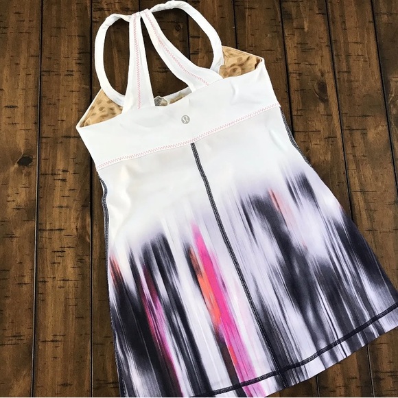 Lululemon Scoop Me Up White Deep Indigo Mirage Tank Sz 6 NWOT - Picture 7 of 12